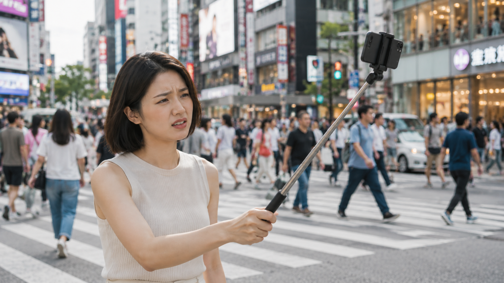 難用自拍棒