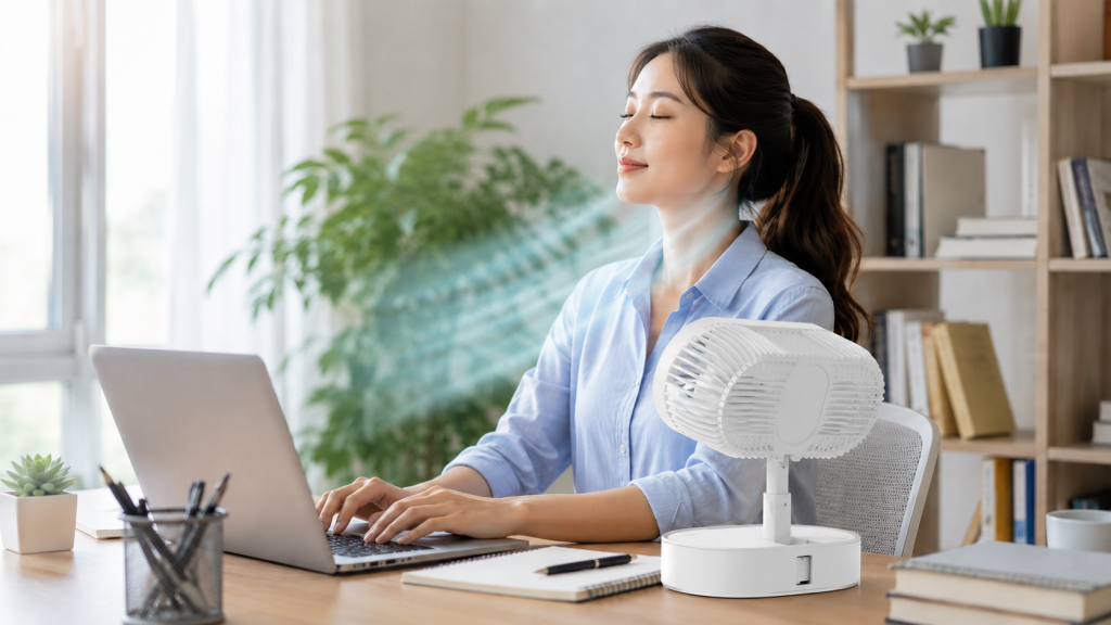 上班族桌面折疊電扇
